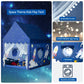 Kids Play Tent Playhouse Indoor Tent For Kids Boys Toddler, Large Castle Play House Bed Tents Spaceship Outer Space Rocket Blue