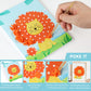 Suteng Arts And Crafts Kits For Kids, Creative Poke Art Fabric Puzzle Puncture Painting For Girls, 10 Sheets Diy Poking Drawing