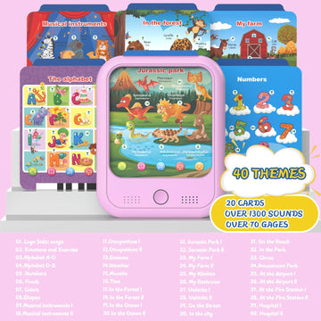 Kids Educational Learning Tablet Toy-Educational Tablet Toy To Interactive Learn Alphabets,Colors,Number,Foods,Jurassic Park,Ani