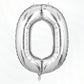 Flyloons Silver O Letter Foil Balloon Alphabets Balloons Perfect for Birthday Decoration Items, Anniversary, Bachelorette, Weddi