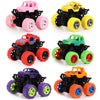 Hooqict 6 Pack Monster Truck Toys for Kids Boys Toddlers 3 4 5 6 7 8, Friction Powered Toy Trucks Push and Go Vehicles Small Mon
