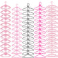 E-Ting 60 Pcs Mini Doll Clothes Hangers Plastic Mixed Little Hangers Doll Clothes Accessories For 11.5 Inch Doll Clothes Gown Dress Outfit