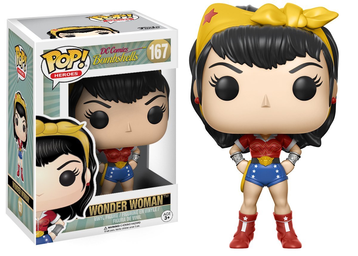 Funko Pop Heroes: Dc Bombshell Wonder Woman Toy Figures (Styles May Vary)