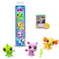 Littlest Pet Shop, Lps Wild Vibe Bf00557 3 Pack Mobiled Headed Pets, Generation 7, Pets, #35 To #42, For Ages 4+ Years, Multi-Colour