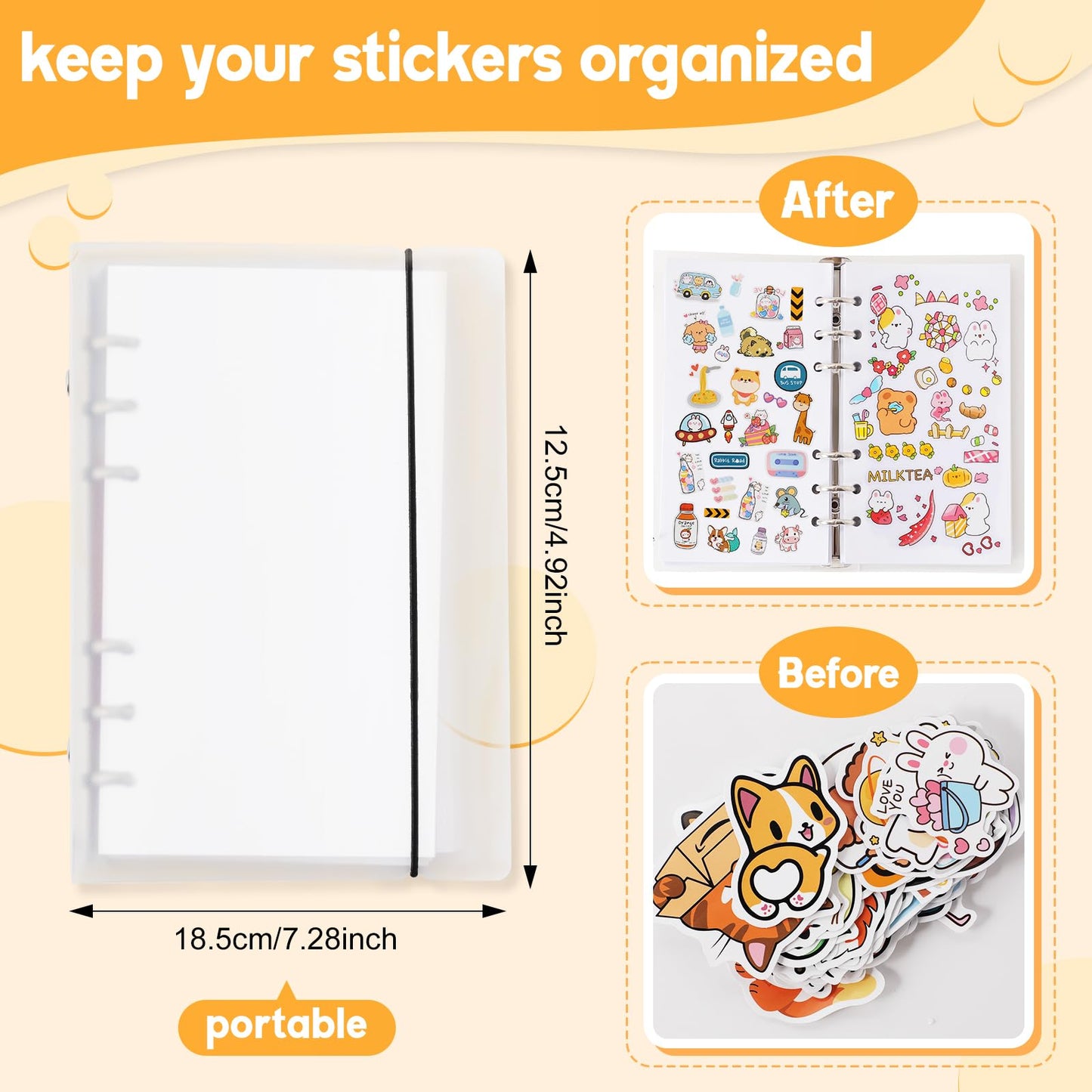 Reusable Sticker Book 100 Sheets Sticker Collecting Album Sticker Collection Accessories Activity Sticker Album For Collecting S