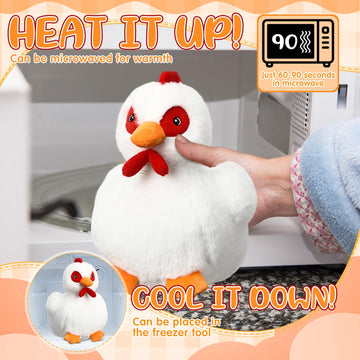 Realspring Microwavable Stuffed Animal Lavender Scented Stuffed Animal Cute Plush Heatable Coolable Plushie For Valentine'S Day