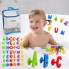 Alphabath Suction Bath Toys Alphabet Letters Numbers 42Pcs Montessori Stimulating Autism Sensory No Mold Free Preschool Daycare