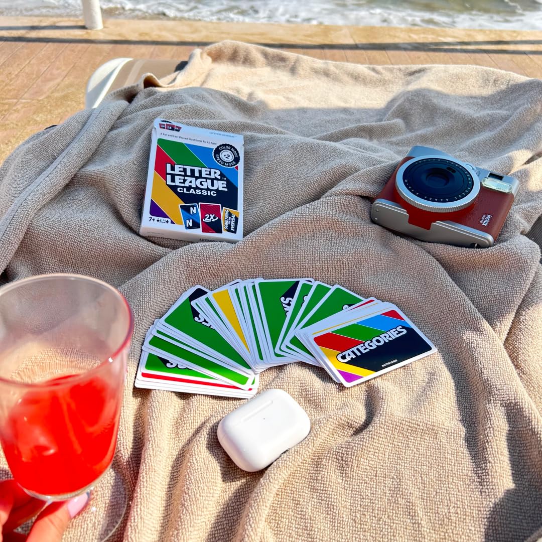 LETTER LEAGUE Word Game - for Families mature-themeds and Kids  Word Card Game for All Ages  Family Games for Kids and mature-themeds  Expand Your Vocabulary  Quick Play  mature-themeds Games for Game Night