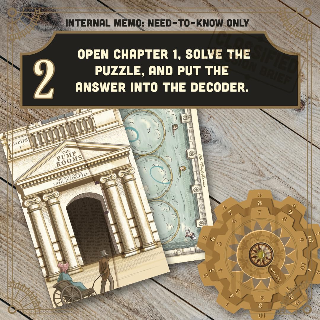 Ridley's Escape Room Game: Timescape - Jane Austen Edition, 1+ Players, Ages 12+, 90 Min Playtime, Re-Playable & Giftable