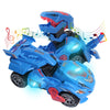 huwairen Dinosaur Toys for 3-6 Year Old Boys for Kids Transforming Dinosaur Car with LED Light and Music Gifts for 4-7 Year Old