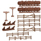 Mantic Games Mgtc125 Terraincrate: Battlefield Fences & Hedges, Multi