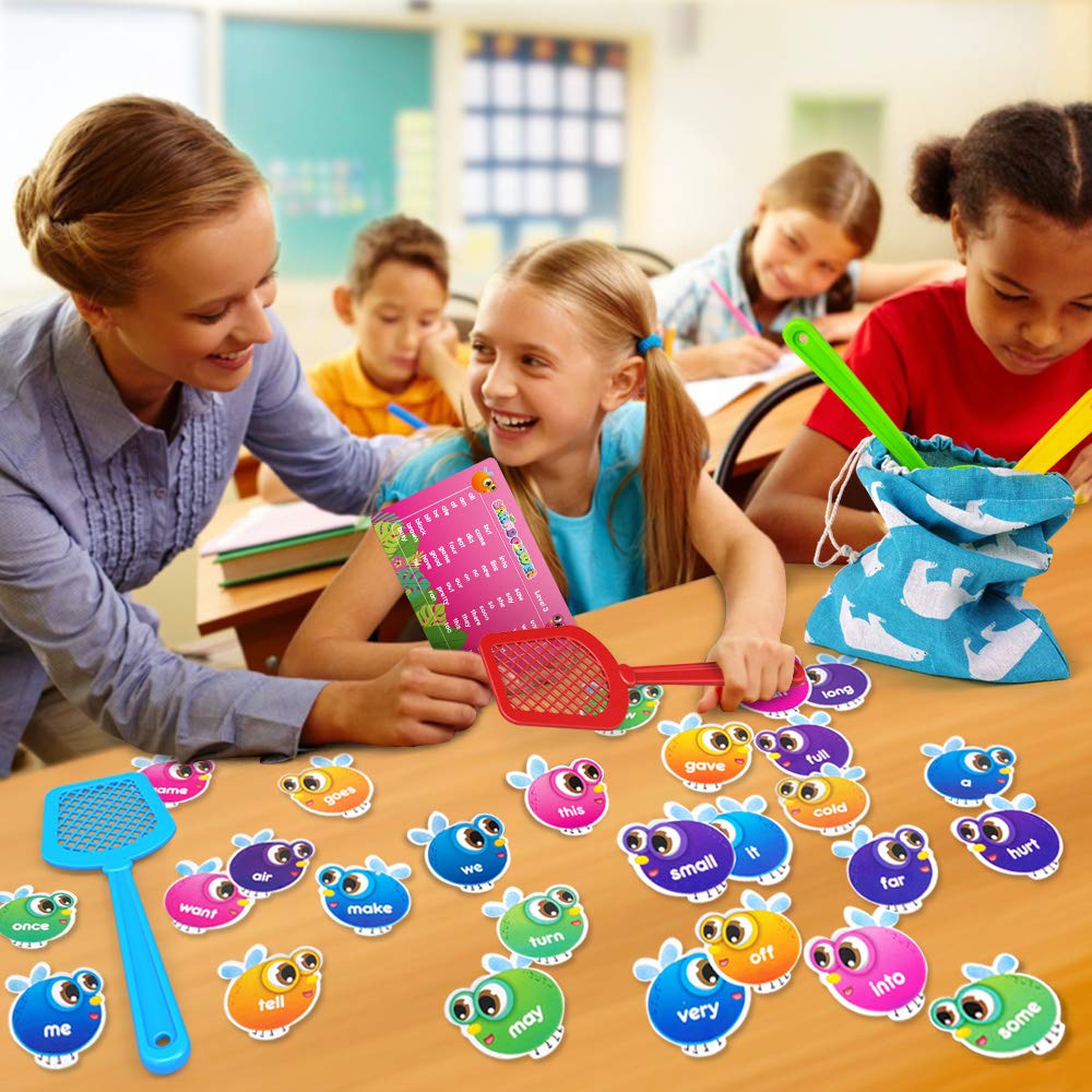 SpringFlower Sight Word Game, Sight Word Educational Toy for Age of 3,4,5,6 Year Old Kids, Boys & Girls,Homeschool,Visual, Tacti