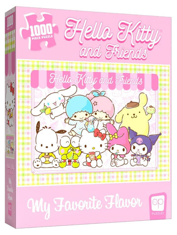 Hello Kitty® And Friends My Favorite Flavor 1000 Piece Jigsaw Puzzle | Collectible Puzzle Artwork Featuring Hello Kitty, Cinnamoroll, Keroppi | Officially-Licensed Hello Kitty Puzzle & Merchandise