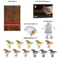 Horse Racing Board Game Comes With 11 Luxurious Metal Horses,2 Dice And 2 Boxes Of Cards Solid Wood Horse Racing Board Color Box