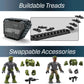 Mega Halo Infinite Building Toys Set, Unsc Elephant Sandnest Tank With 2041 Pieces, 5 Poseable Articulation Micro Action Figures, Green, Kids And Fans