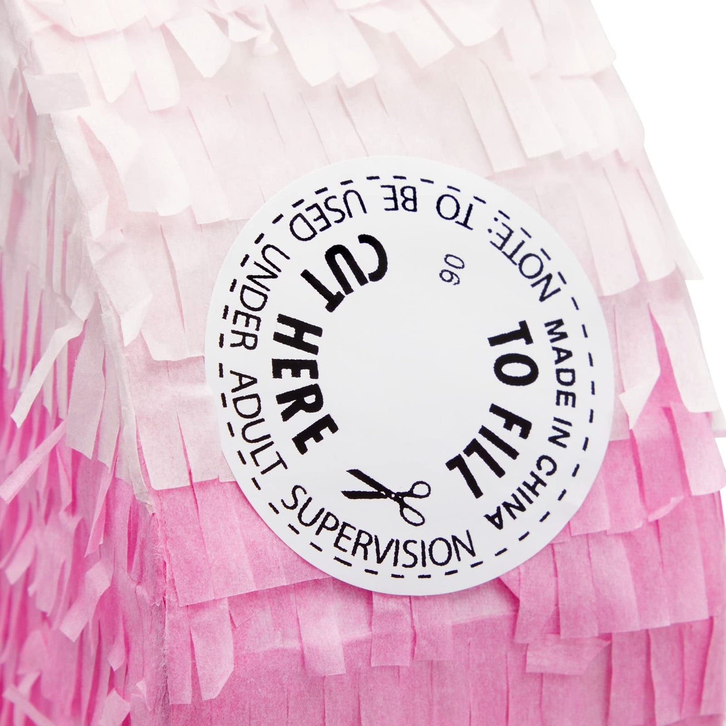 Blue Panda Number 2 Pinata (16.5X11X3In) - Pink & Gold String Pinata For Girls 2Nd Birthday Decoration