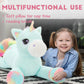 Tezituor 43In Giant Unicorn Plush Toys,Big Blue Unicorn Stuffed Animals,Lovely Unicorn Birthday Decorations For Children,Great U