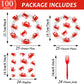 Qyeahkj 100 Pcs Crab Party Decoration Crab Boil Party Paper Plate Napkin Fork Set Summer Crab Dinnerware Tableware Crab Seafood