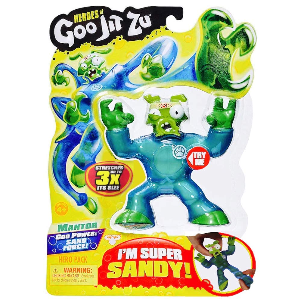 Goo Jit Zu Heroes of Goo Jit Zu Sandy Mantis Action Figure, Multicolor, Model 41029