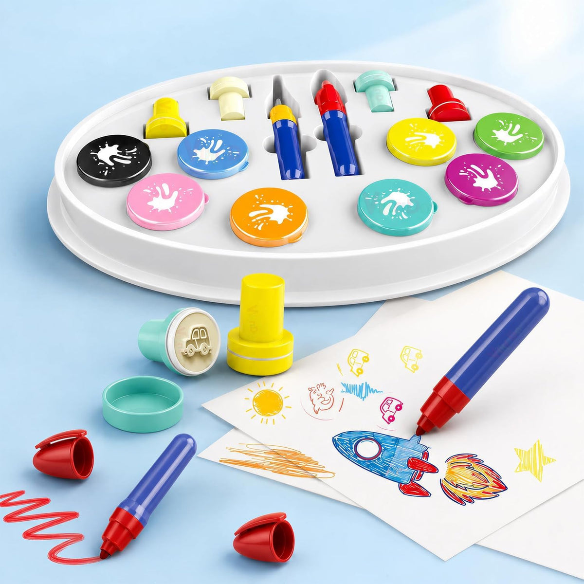 Color Wonder Magic Light Brush for Kids | Mess Free Painting Station & Drawing Activity Toy for Toddlers | Creative Learning Toy