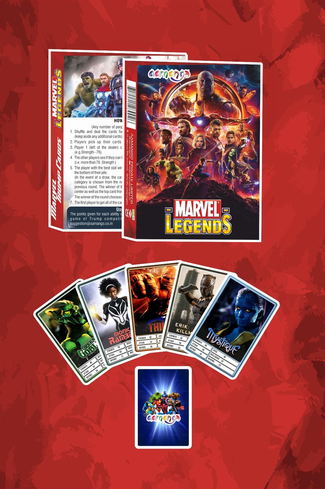 Aamango Trump Cards (Marvels Trump Cards (Movies & Series))