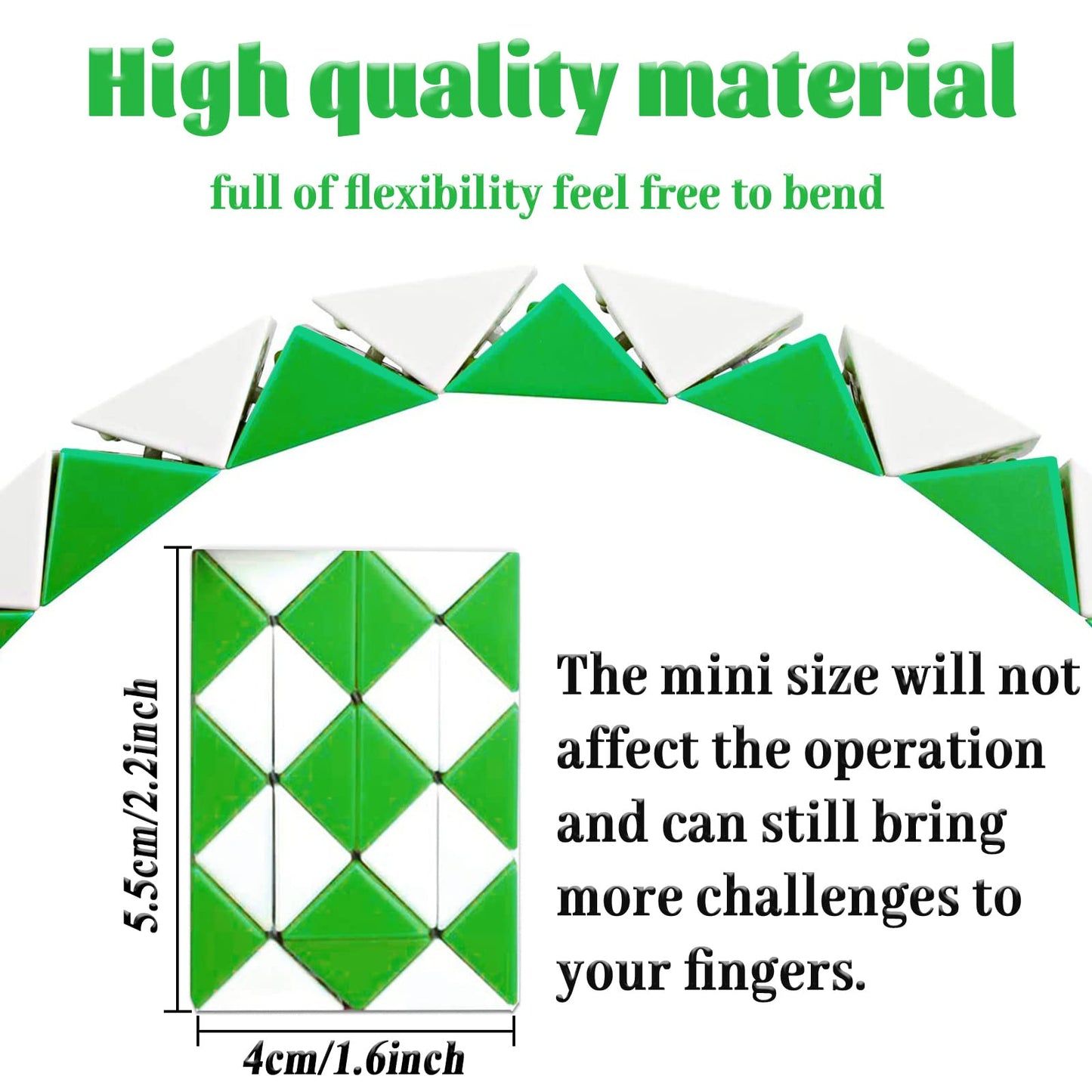 26 Pack 24 Blocks Fidget Snake Cube Mini Twist Puzzle Snake Cube Valentine'S Day Toys Mini Magic Snake Speed Cubes Filler For To