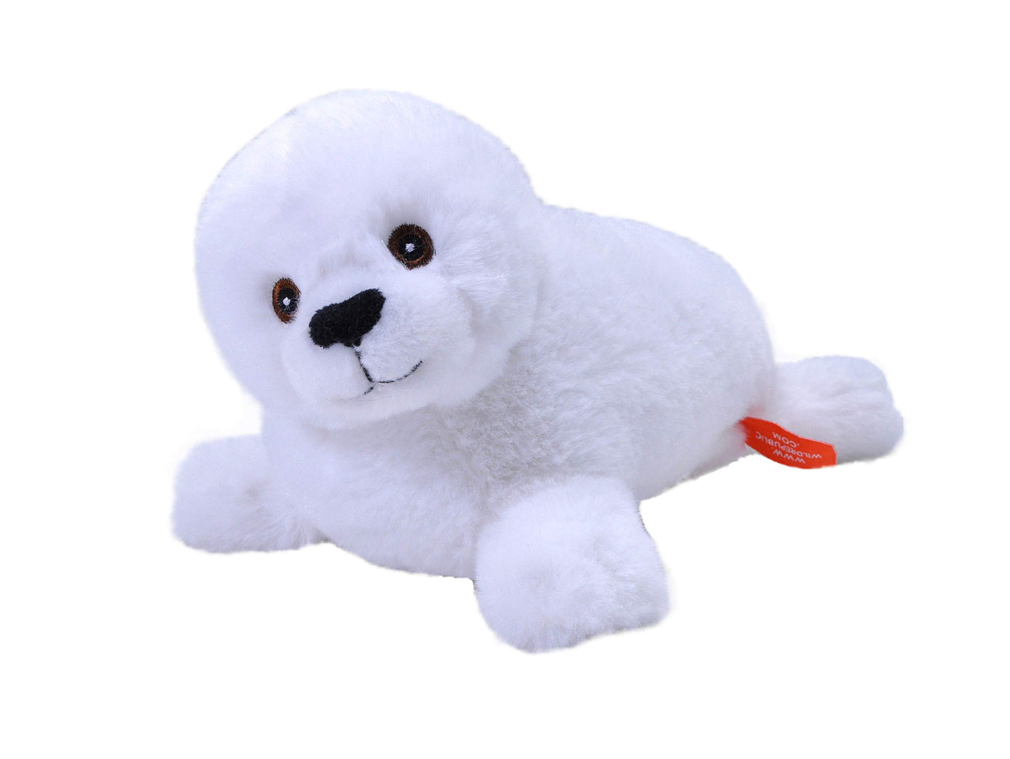 Wild Republic Ecokins Mini Harp Seal Pup Stuffed Animal 8 Inch, Eco Friendly Gifts For Kids, Plush Toy, Handcrafted Using 7 Recy