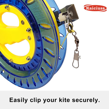 Kaiciuss 8 Inch Kite Reel Winder With Line, Kite String Reel For Kids & Adults, Easy To Use Kite String And Spool, It Comes With 1000 Ft Durable Kite Thread And Connector.