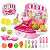Fratelli Pretend Play (Pink Kitchen Set Suitcase with Wheels)