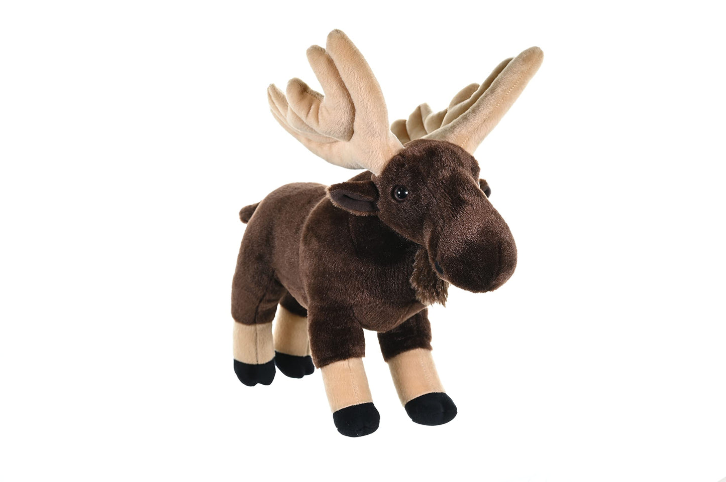 WILD REPUBLIC Moose Plush Stuffed Animal, Cuddlekins, 12 Inches, Polyester, Model 11038