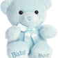 Aurora Snuggly Comfy Bear Baby Stuffed Animal - Comforting Companion - Imaginative Play - Blue 10 Inches