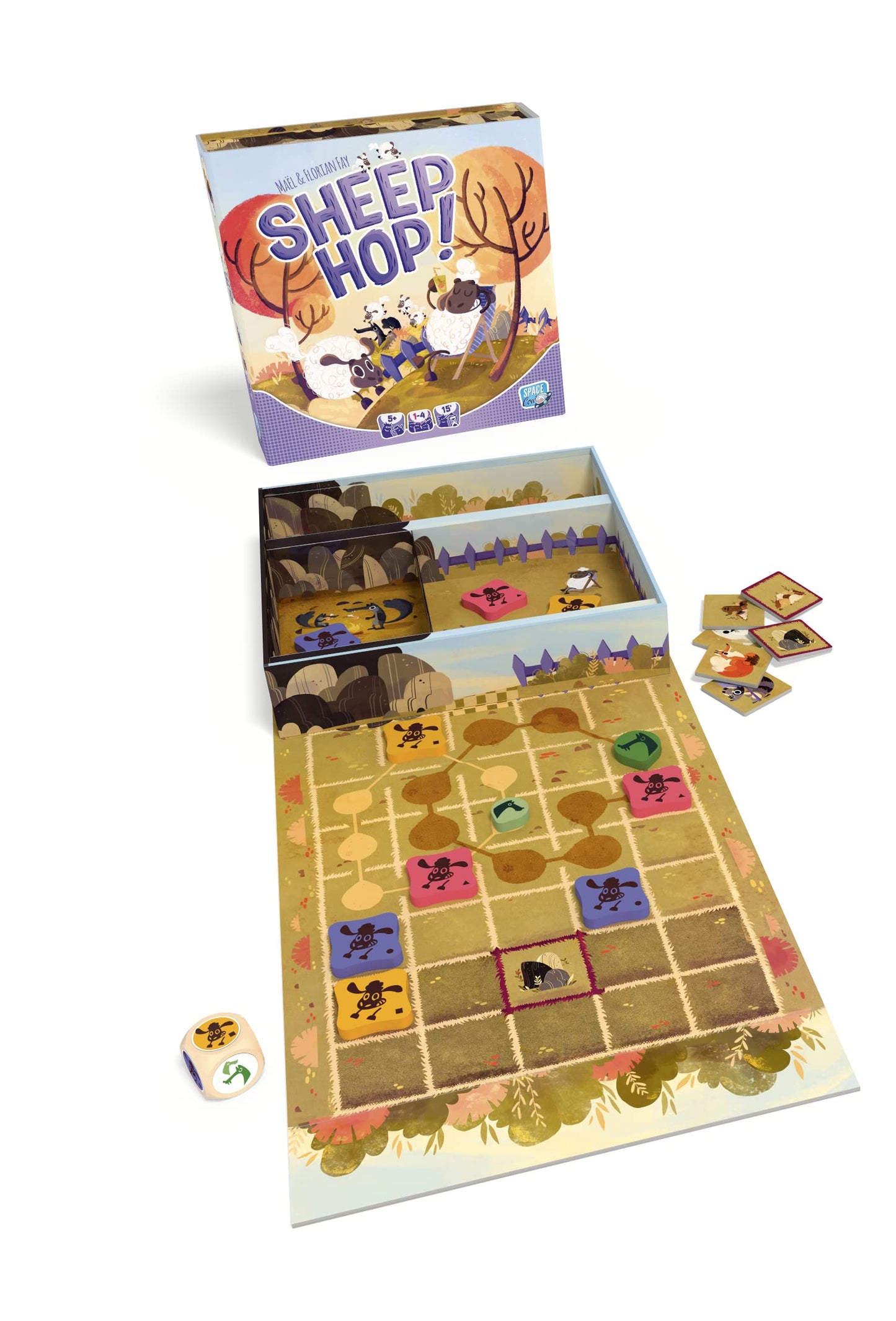 Space Cow Sheep Hop Board Game | Cooperative Strategy Game | Fun Family Game For Kids And Adults | Ages 5+ | 1-4 Players | Avera
