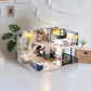 Fsolis DIY Miniature Dollhouse Kit - Tiny House Modern Mini Scene Kit 3D Puzzles for mature-themeds and Teenagers  Gifts for Women Teenagers Craft Lovers (Cozy Time)
