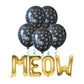 Atpata Funky Cat Birthday Foil Balloons Party Decorations/Cat Shape Party Balloons (Meow)
