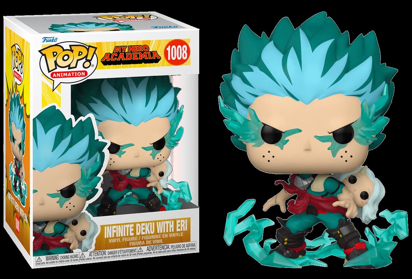 My Hero Acadamia - Infinite Deku With Eri Funko Pop! 3 ¾ Inches Vinyl Figure (Bundled With Compatible Pop Box Protector Case)