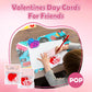 32Pcs Heart Shape Pop Fidget Toy With Valentine'S Day Card For Kids,Valentines School Classroom Exchange Kit For Kids, Party Fav