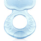 Nuby Silicone Teethe-Eez Teether With Bristles, Includes Hygienic Case, Blue
