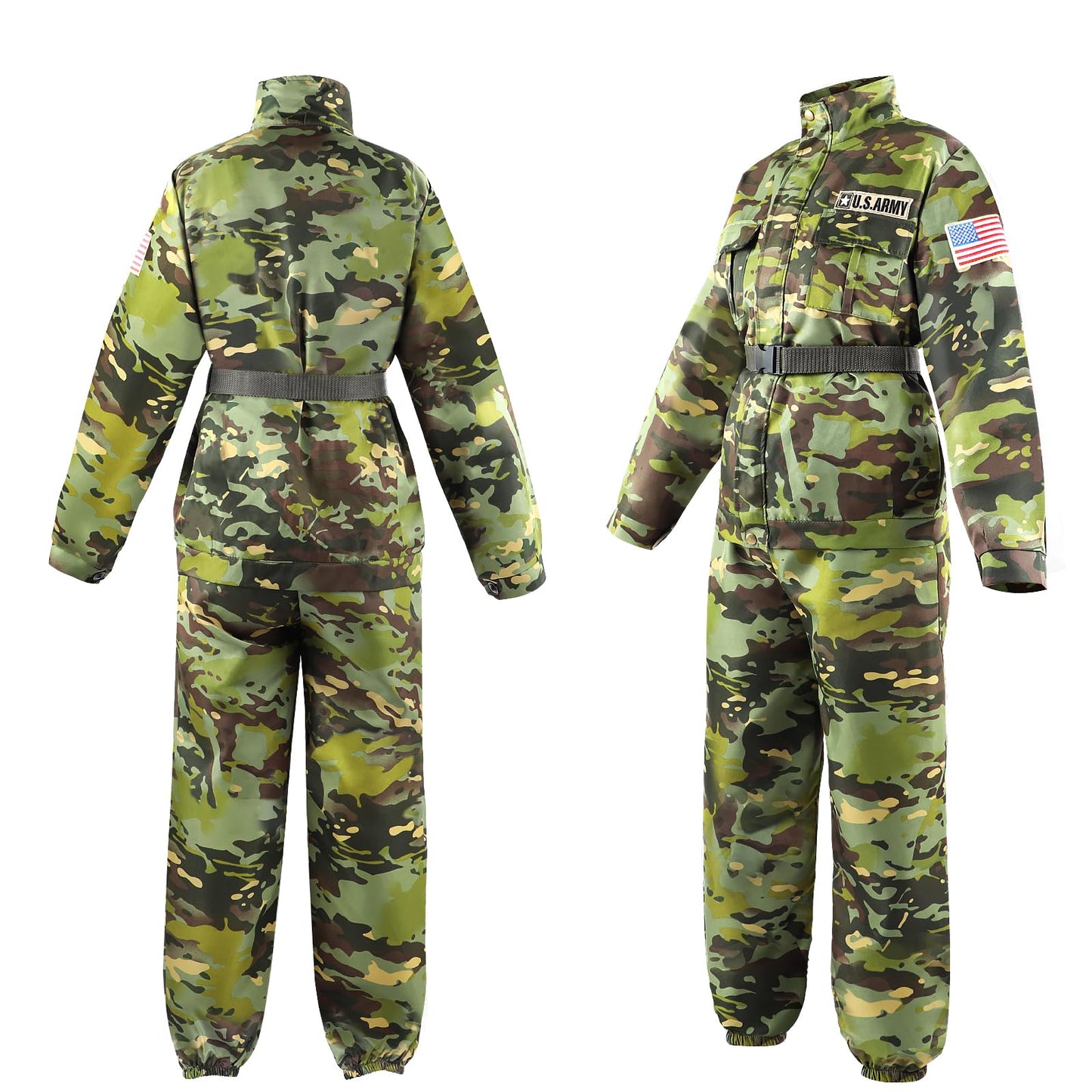 Giftinbox Kids Army Costume For Boys Military Soldier Costume With Army Toys,Dress Up Boys Costume Halloween Costumes For Kids Boys 3-12 Christmas Gift For Kids, Small