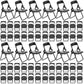 Gadpiparty 48 Pieces Mini Chair 1/6 Scale Folding Chairs Mini House Decor Plastic Miniature Simulation Chair Dollhouse Furniture