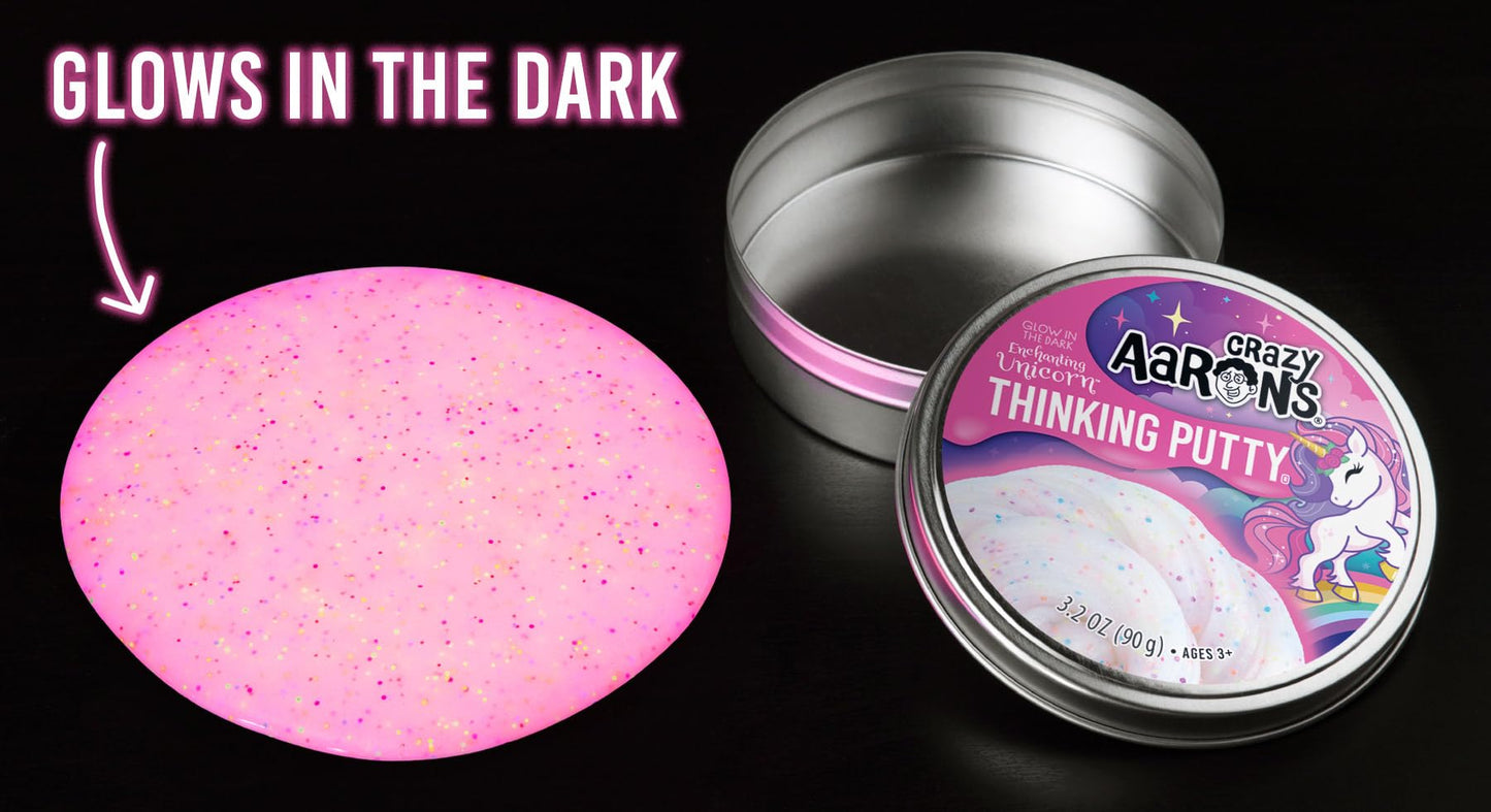 Crazy Aaron'S Enchanting Unicorn 4' Tin Thinking Putty