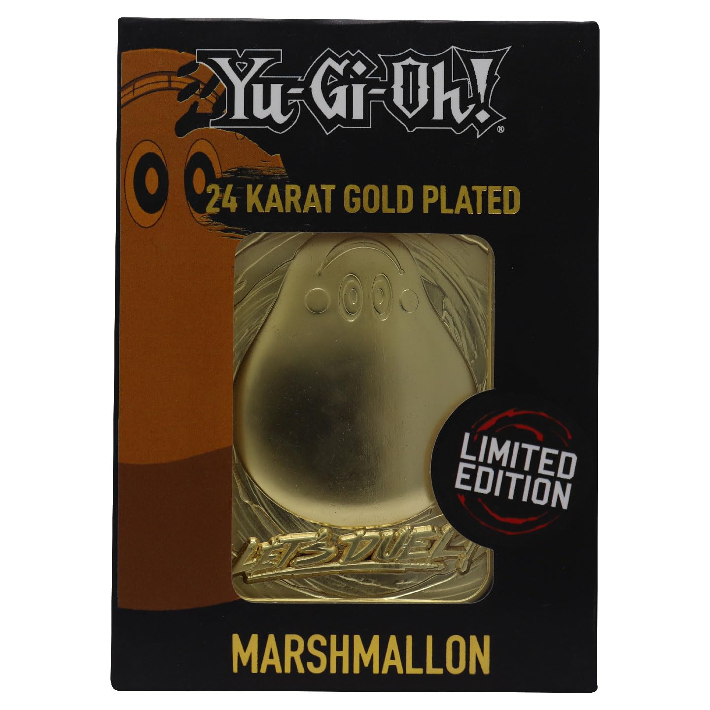 Yu-Gi-Oh! - Marshmallon - Carte En Métal Plaqué Or Collector