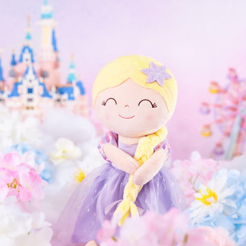 Gloveleya Dolls Princess Girls Toy First Baby Girl Gifts Soft Plush Manor Princess Doll Rapun Lavender 16'