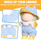 AICase for Labubu Clothes/for Labubu Outfits Clothes Set for 17cm Lububu Doll 3 Piece Set Hat Clothing for LA BUBU  Boys and Girls Stylish Adorable Dolls Clothes Accessories (No Doll)(C_Style)
