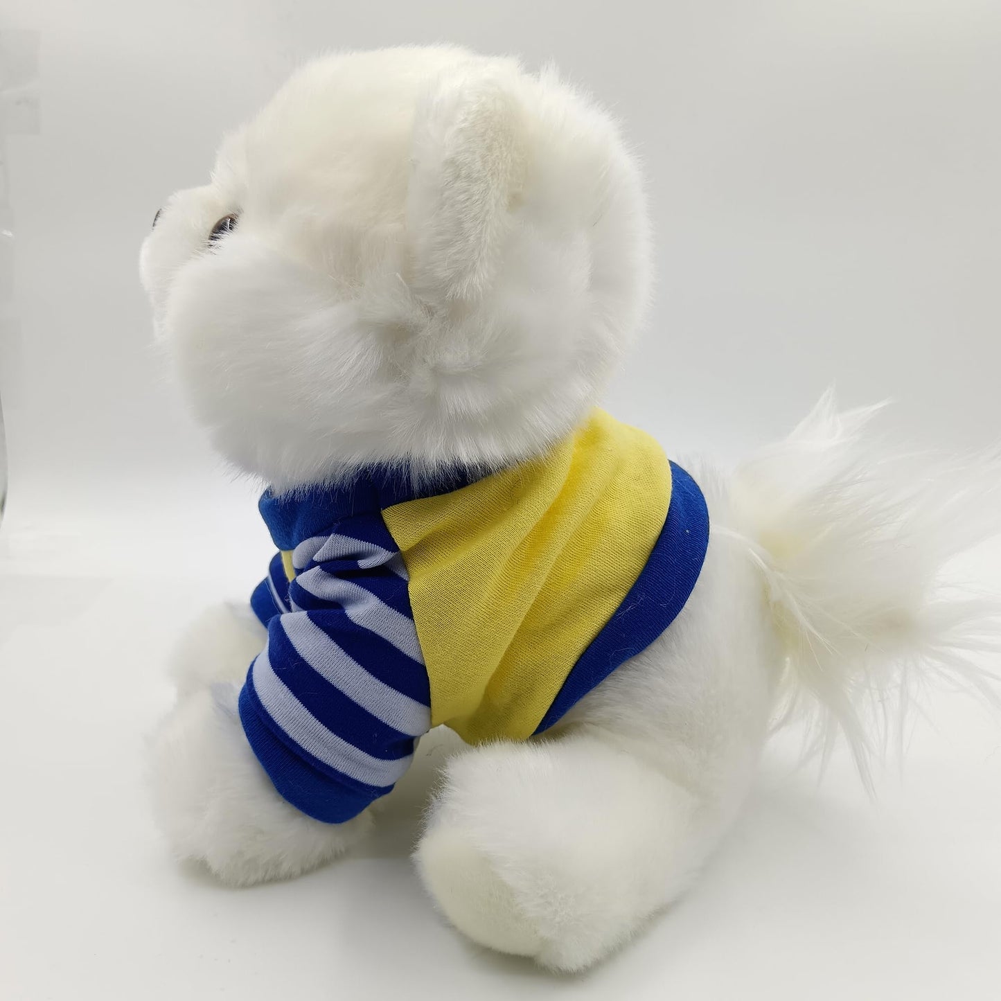 HOKESS Plush Pomeranian Stuffed Animals Toy Dog Cute Soft Plush Pomeranian Dog Lifelike Pet Puppy Present Gift for Girls Boys