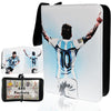 Soccer Card Binder 440 Pockets- Waterproof Trading Card Album with 55 Removable Sleeves Fit - 3 Rings with Zipper -Compatible with Topps Sports Cards Collection
