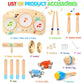 Oathx Kids Drum Set - 11 In 1 Musical Instruments For Toddlers Baby Preschool Educational Musical Toys, Montessori Toys For Kids Ages 1-6