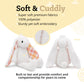 Plushible Easter Bunny Stuffed Animal, 18'' (Snow White) - Plush, Soft Embroidered Stuffed Bunny Toy For Kids, Newborns, Boys &
