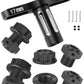 RcarmubWow RC 17MM Wheel Hex Hubs & Wheel Nuts & Wheel Wrench Upgrades Part for 1/8 Mojave 4x4 4S BLX,1/10 Outcast 4S V2 BLX,Kra