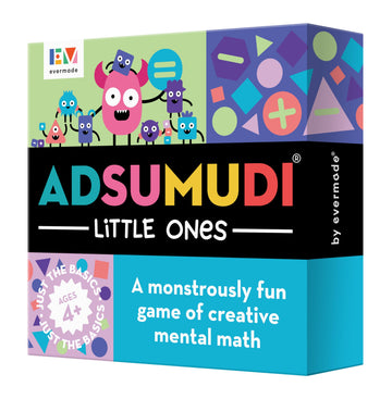 Adsumudi Math Game - Little Ones - The Adorably Fun Game for Clever Kids to Grow Their Addition, Subtraction and Mental Math Ski