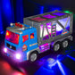 Toy Fire Truck- Garbage Truck- Construction Excavator Toys- Container Truck Toy Cars for Toddlers Boys 1-3 4-7 Birthday Gifts, T